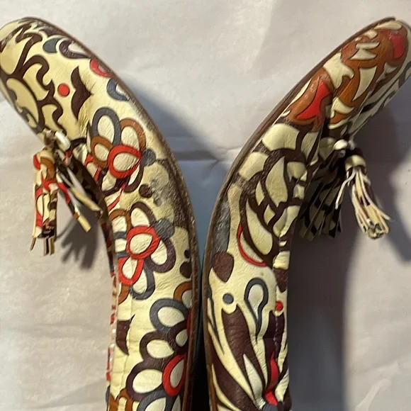 Emilio Pucci Leather Ballet Flats Classic Print - Picture 15 of 15